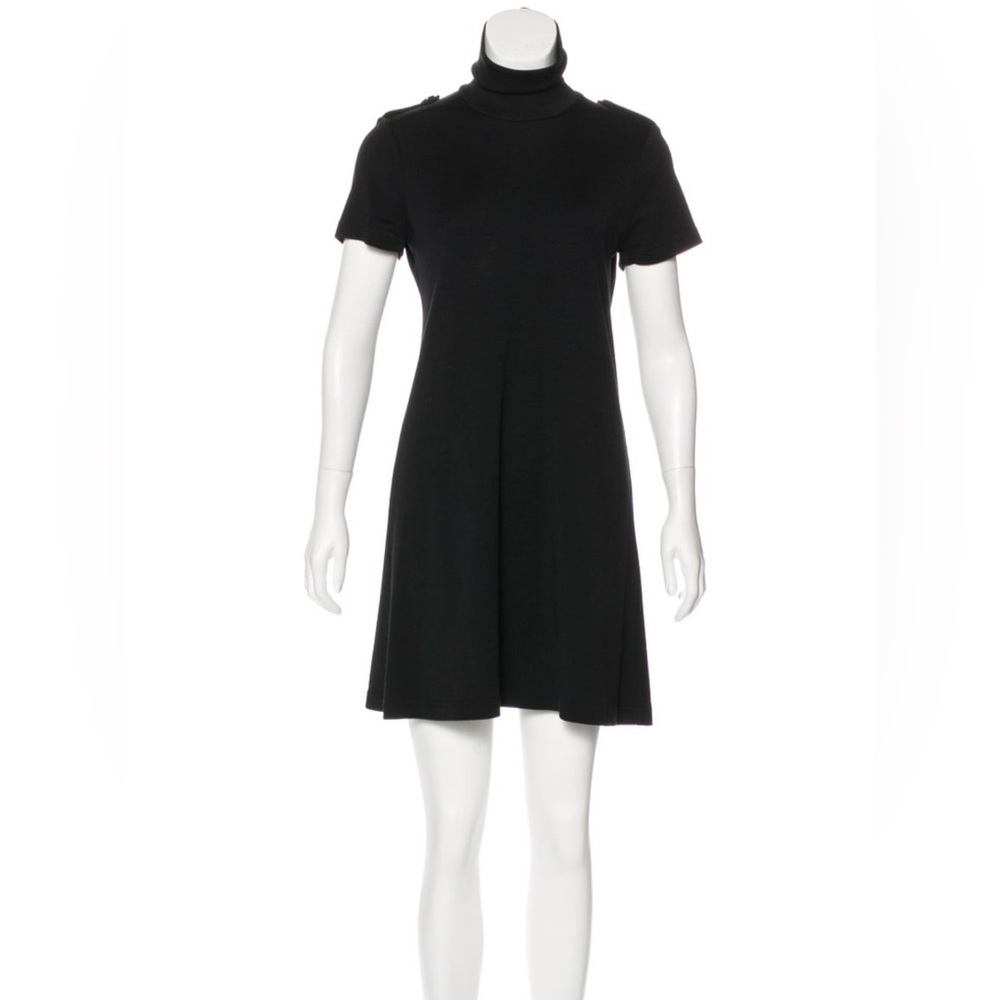 Burberry London Black wool lightweight knit mini dress, size 4